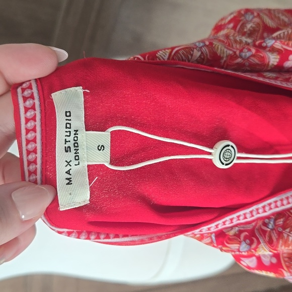 Max Studio Red Floral Dress - Picture 7 of 8